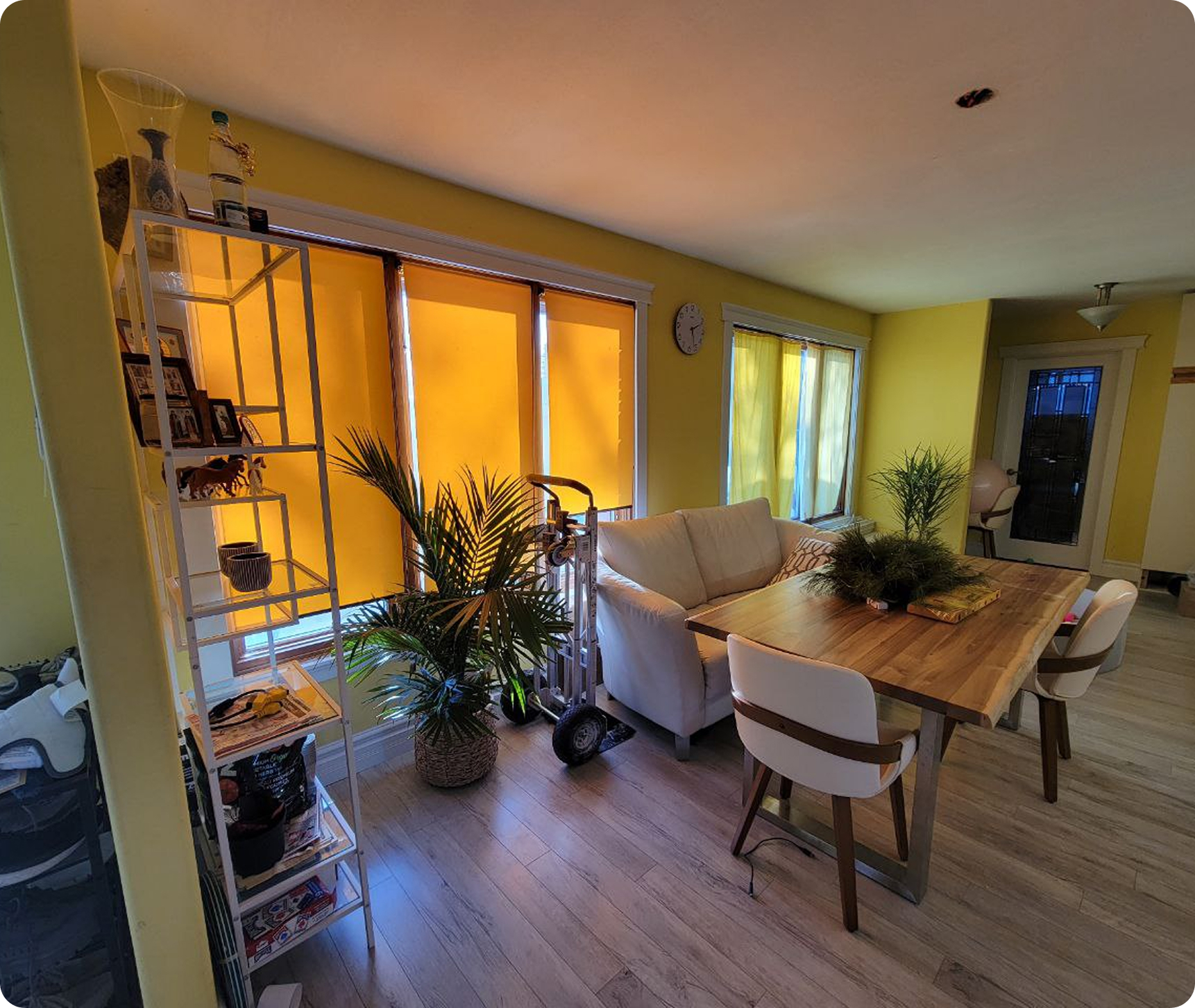 After - clean, organized room